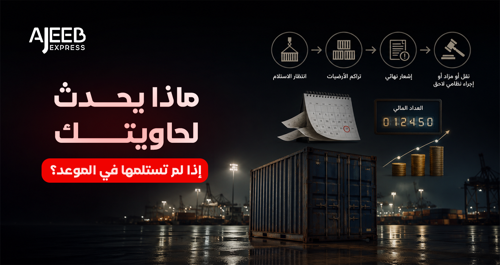 Blog رسوم الأرضيات وتأخير استلام الحاويات في الميناء وتأثيرها على تكاليف الاستيراد والشحن البحري.
